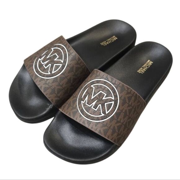 Michael Kors Circle Logo Slide Sandals - Picture 4 of 7